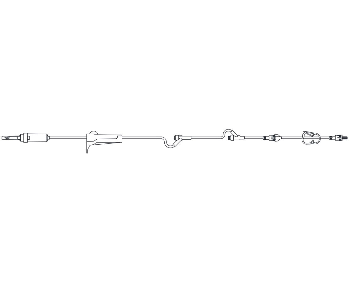 Exel IV Administration Set with Luer Lock Connector, 60 Drop Microdrip