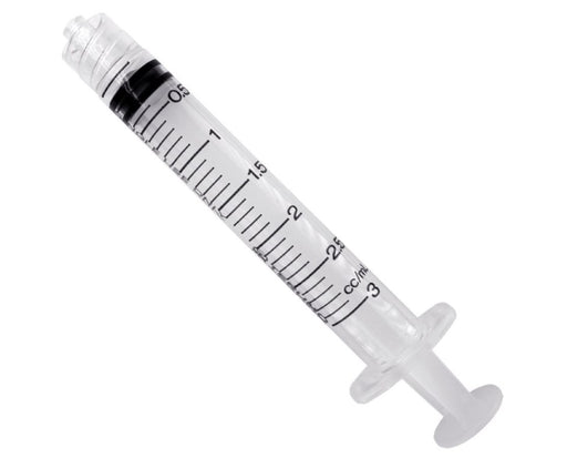Terumo 3mL Luer Lock Syringe with 25g x 1in. Needle, 100/box