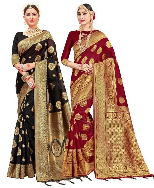  Elina fashion Sarees For Women Cotton Art Silk Printed