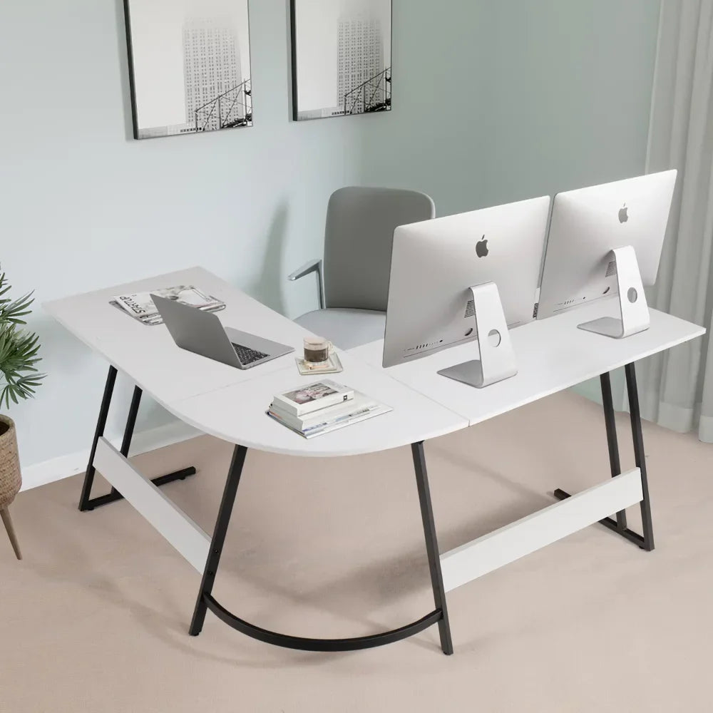 Home Office Writing Desk Modern L-Shape Computer Desk