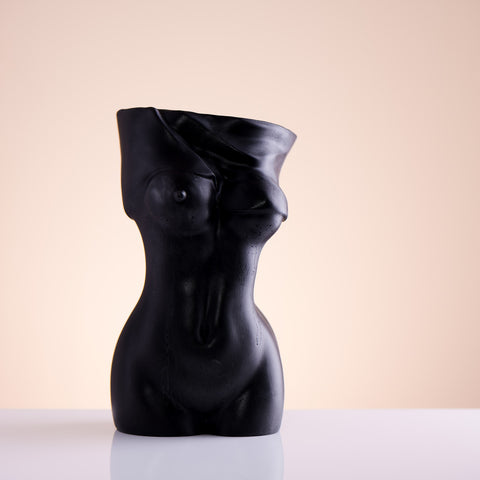 black gypsum statue home decor