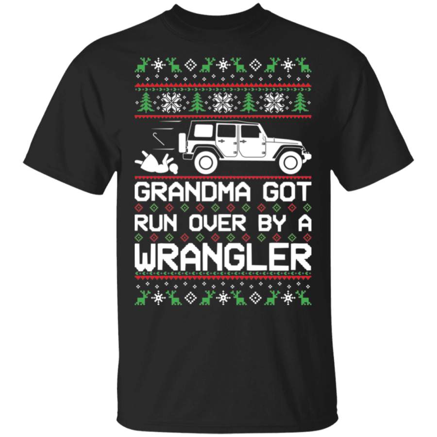Jeep Wrangler Ugly Christmas Grandma Got Run Over T-shirt LT11 – Hiti Stores