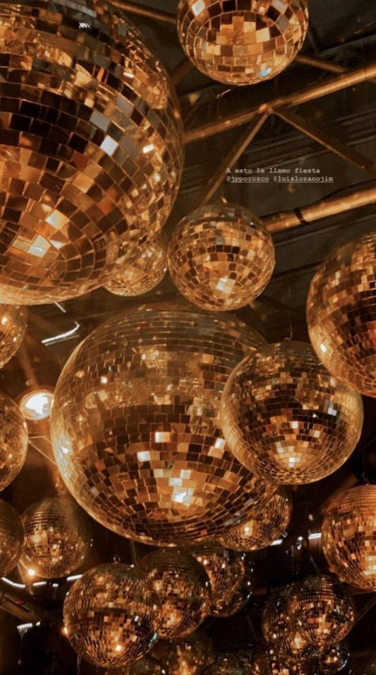 Mirror Disco Balls 7¾ - Rose Gold