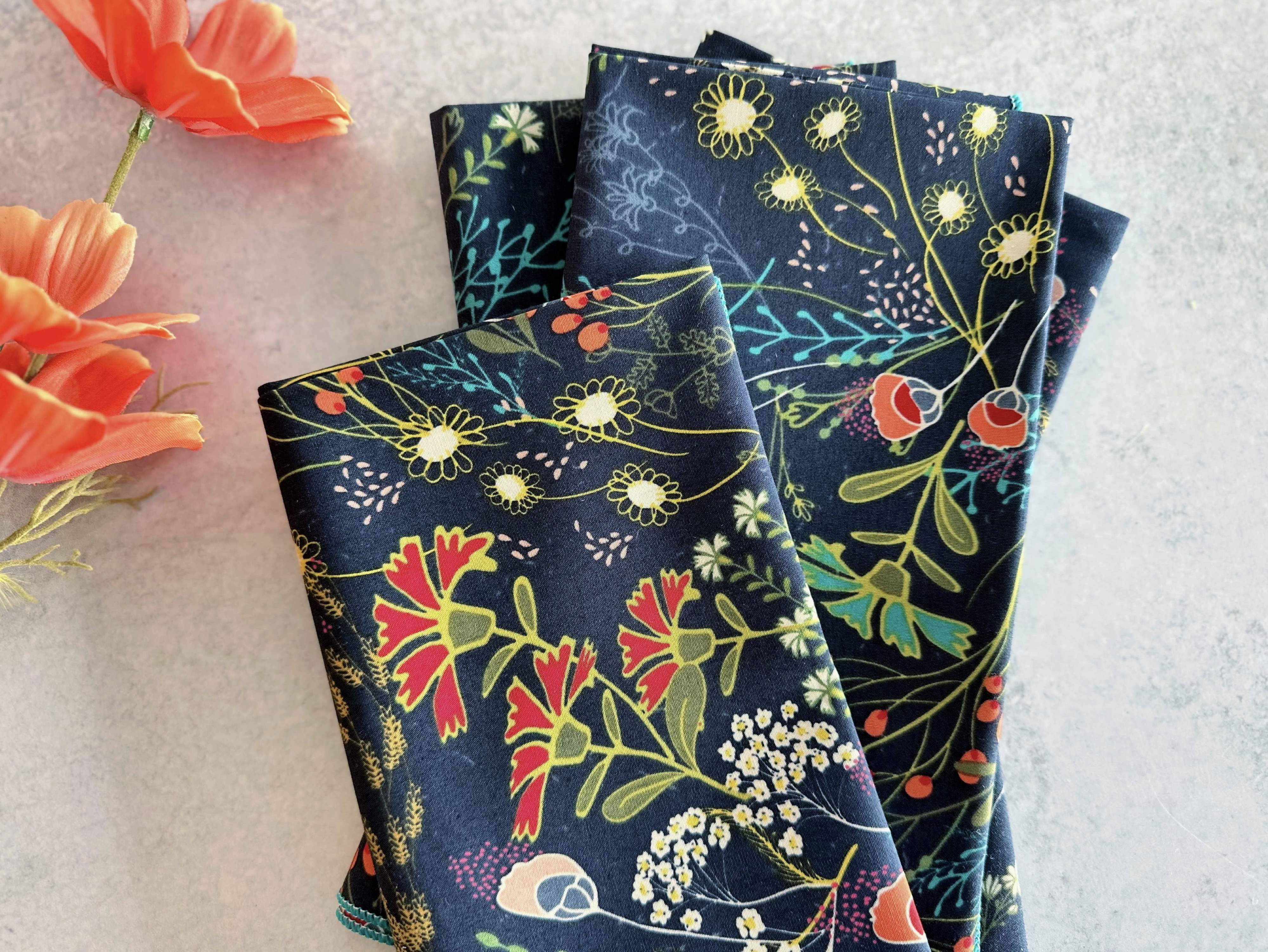 Pretty Peacock Cloth Napkins, Set of Four - by Dot and Army®