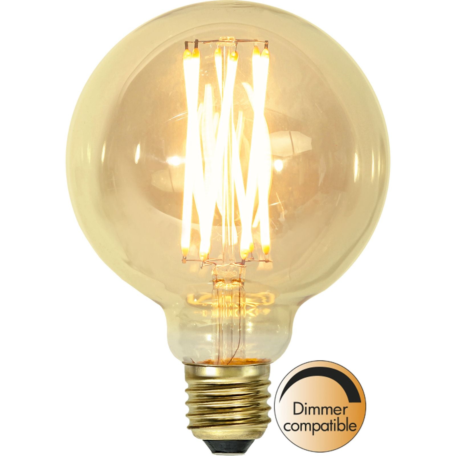 Star Trading - Led-lampa E27 G95 Vintage Gold - 3.7w - 1800k - Dimbar