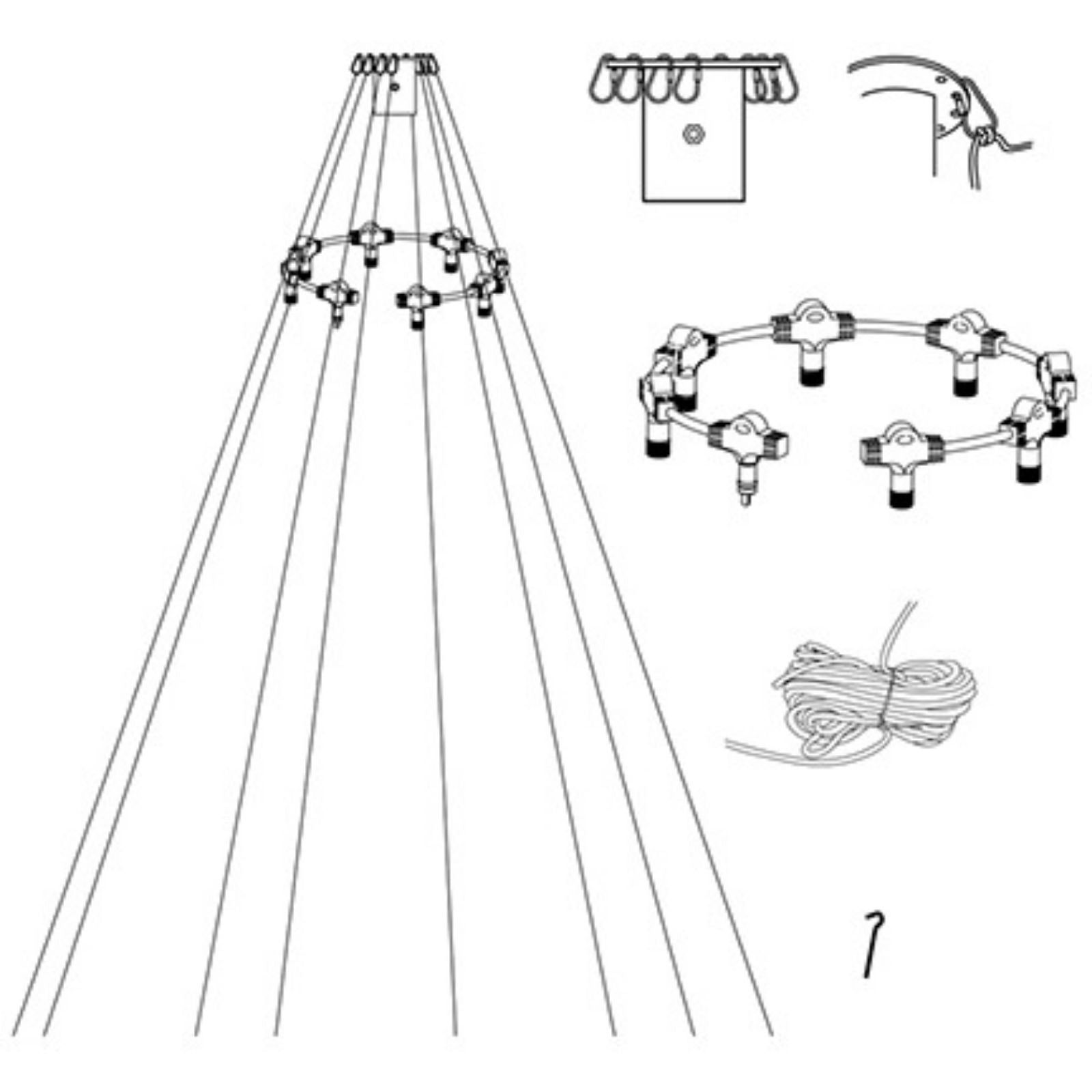 Star Trading - Flaggstångsbelysning System LED