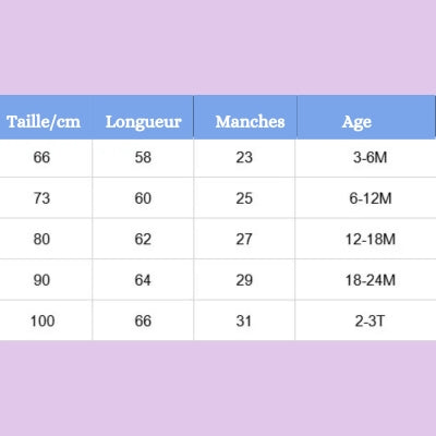 barboteuse-bébé-tailles