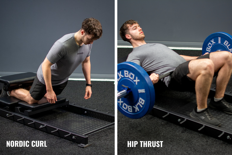 Barbell Hip Thrust on Floor - Muscle & Fitness