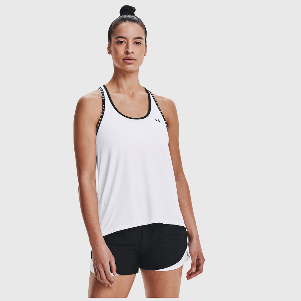Buy Women's Under Armour Crossback Mid Logo Scoop Neck Sleeveless Sports  Bra with Removable Pads, 1361034 Online