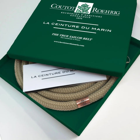 Ceinture en corde de bateau made in france