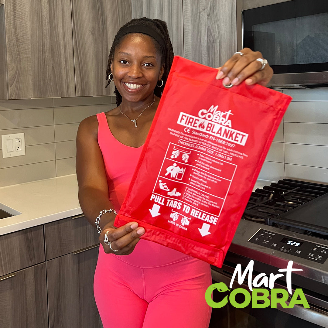 Mart Cobra Emergency Fire Blanket for Home and Kitchen