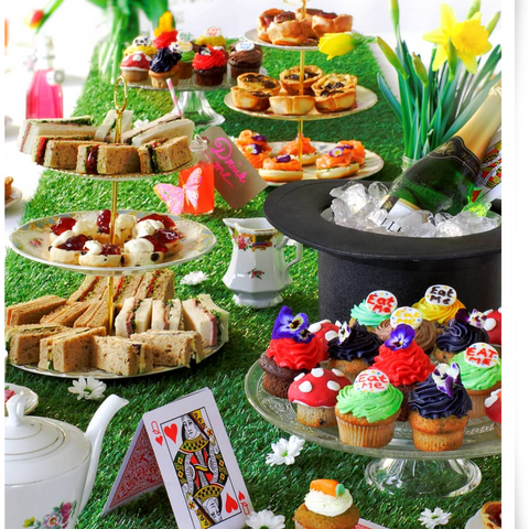 alice in wonderland picnic fully themed props and staging prices from 30 per person