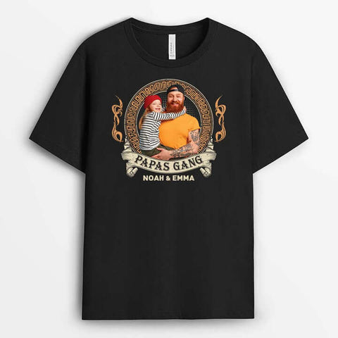 Anziehendes T-Shirt Selbst Gestalten Online Personalisiertes Papas Bande T-shirt