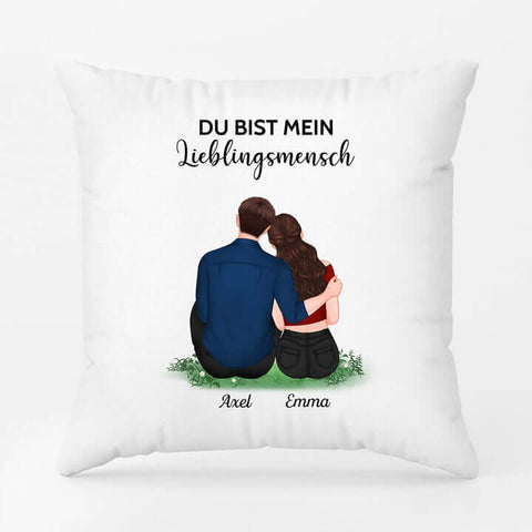 Liebevolle Geschenkidee Silberhochzeit Freunde kissen paar[product]