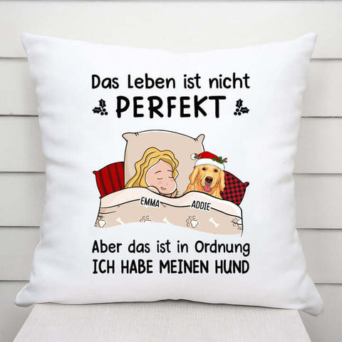 Pflegende Geschenk Für Neue Hundebesitzer kissen zu weihnachten personalisiert[product]