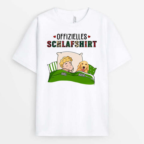 Wertvolle Geschenkidee Jahrestag Freund Personalisiertes Offizielles Schlafshirt T-Shirt[product]