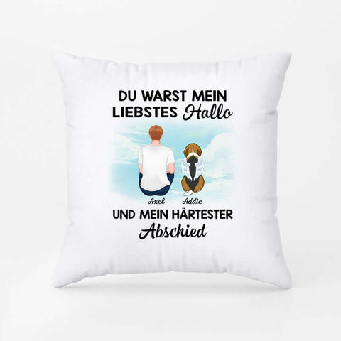 Vielseitige Geschenkideen Für Hundebesitzer Personalisiertes Du Warst Mein Liebstes Hallo Wuffwuff Kissen[product]