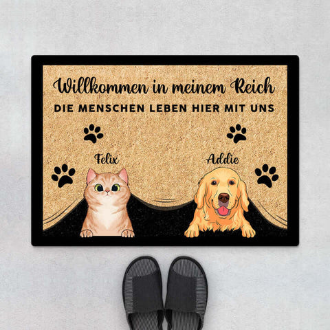 Anmutige Kleine Geschenke Für Hundeliebhaber Personalisierte Willkommen in meinem Reich Fußmatte[product]