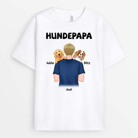 Einfallsreiche Geschenk Für Neue Hundebesitzer personalisiertes Tshirt hundepapa[product]