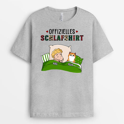 Offizielles Süßes Schlafshirt Mit Katze T-shirt lustig tshirt 40. Geburtstag für Männer[product]