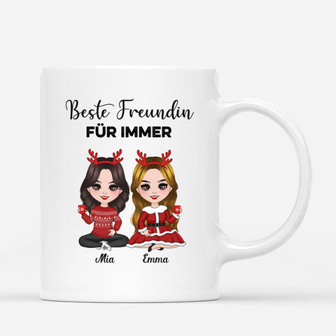 Personalisierte Beste Freundin Für Immer Tasse kleines weihnachtsgeschenk[product]