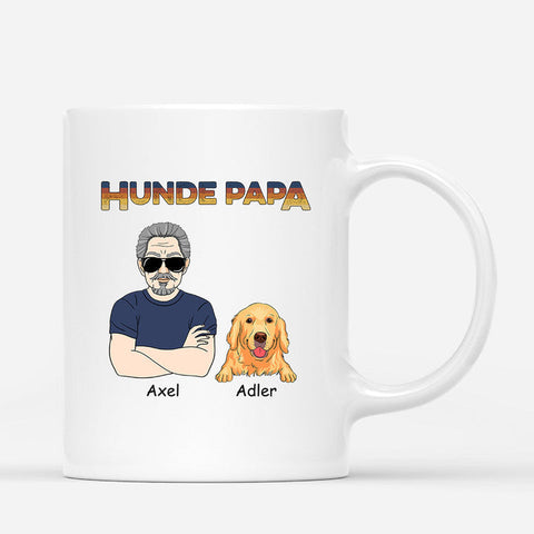 Personalisierte Cool Hunde Papa Tasse Hundepapa Geschenke[product]
