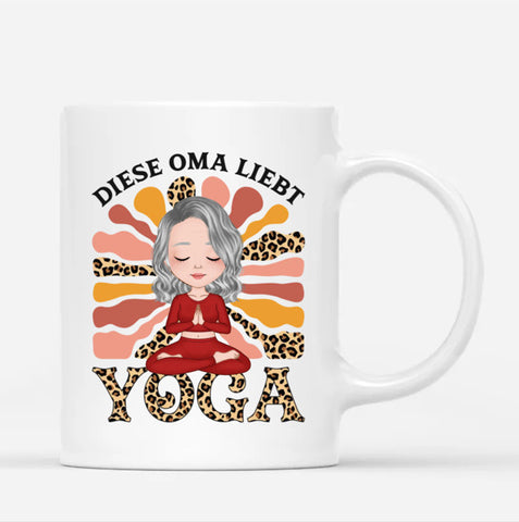 Personalisierte Diese Mutter Liebt Yoga Tasse Ruhestand Geschenkidee[product]