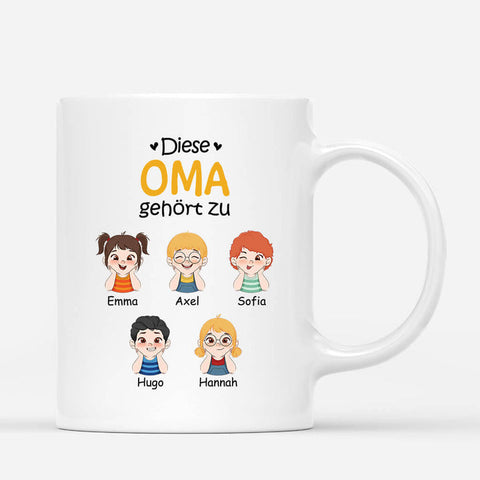 Personalisierte Diese Oma Gehört Zu Mit Lustige Kinder Tasse Ruhestand Geschenkidee[product]