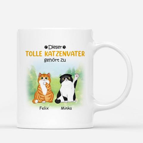 Personalisierte Dieser Katzenpapa Gehört Zu Tasse geschenke zur einschulung jungs[product]