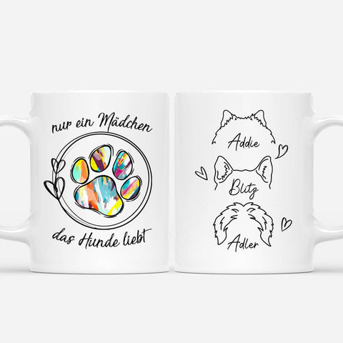 Personalisierte Einfach Eine Frau/Ein Mann, Die/Der Hunde Liebt Tasse Lustiges Geschenk für Freundin[product]