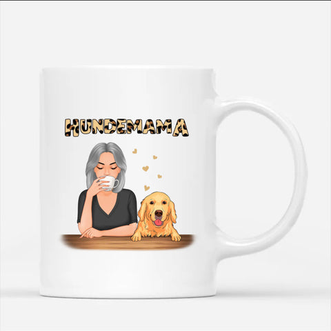 Personalisierte Hundemama Tasse Ruhestand Geschenkidee[product]