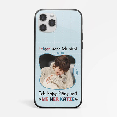 Personalisierte Ich Habe Pläne Mit Niedliche Katze Iphone 14 Handyhülle Katzenliebhaber Geschenke Lustig[product]