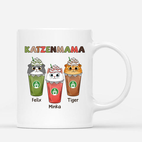 Personalisierte Katzenmama Tasse Geschenk zum 70 Geburtstag Oma[product]