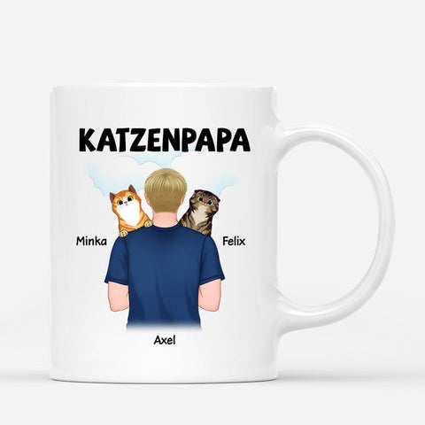 Personalisierte Katzenpapa Tasse Hochzeitsgeschenk Katzenliebhaber[product]