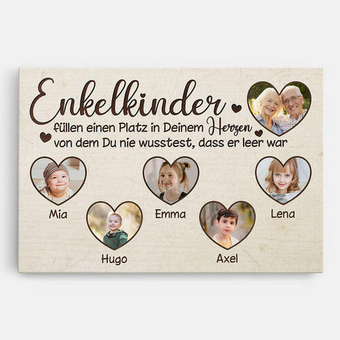 Personalisierte Kinder Füllen Einen Platz In Deinem Herzen Leinwand Geschenk 50 Geburtstag Mama[product]