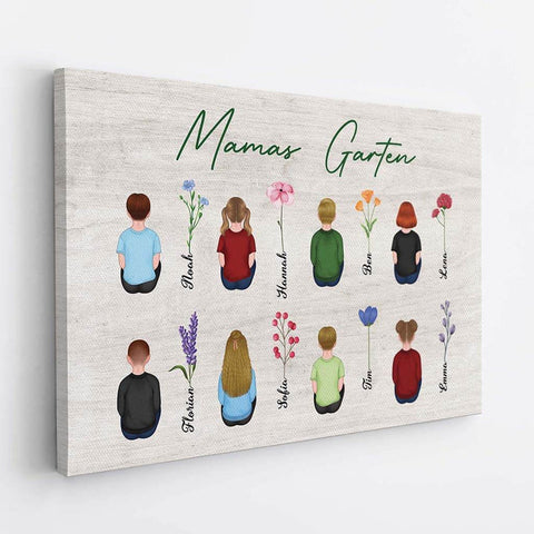 Personalisierte Mamas/Omas Garten Leinwand Geschenk 50 Geburtstag Mama[product]