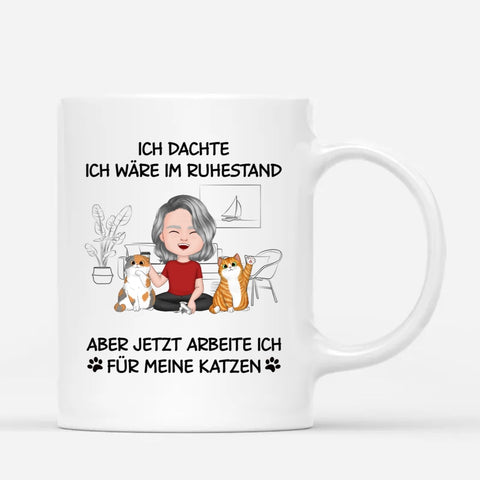 Personalisierte Ruhestand Katzenbesitzer Tasse abschiedsgeschenke ruhestand geschenk selber basteln