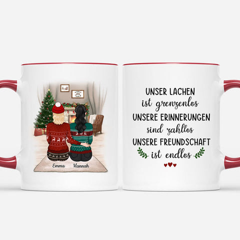 Personalisierte Unsere Freundschaft Ist Endlos Tasse weihnachtsgeschenke kleinigkeiten[product]