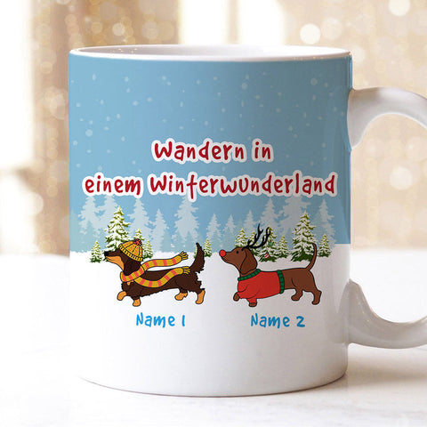 Personalisierte Wandern In Einem Winterwunderland Tasse kurzfristige geschenke[product]