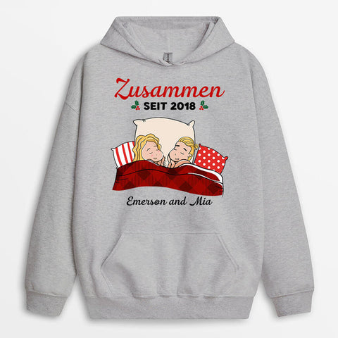 Personalisierter Zusammen Seit Hoodie Lustige Geschenke für Freundin