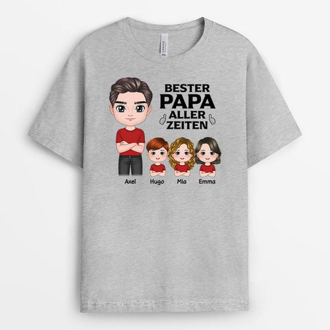 Personalisiertes Bester Opa Papa Aller Zeiten T-Shirt Geschenk zum 40. Geburtstag Mann[product]