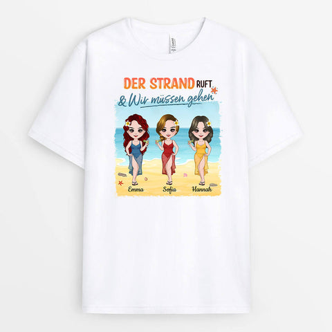 Personalisiertes Der Strand Ruft T-Shirt spontanes geschenk für besten freund[product]