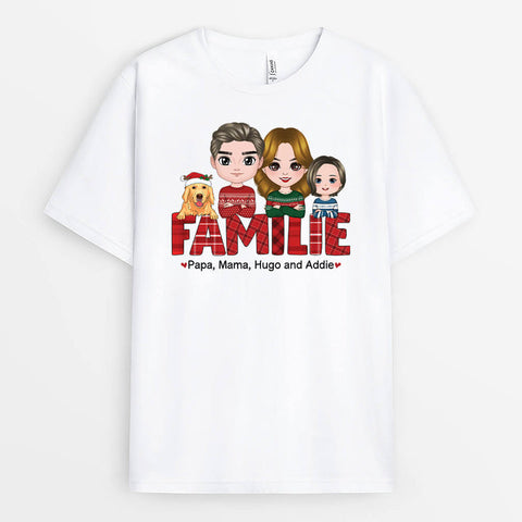 Personalisiertes Die Familie Zu Weihnachten T-shirt persönliches geschenk für ehemann[product]