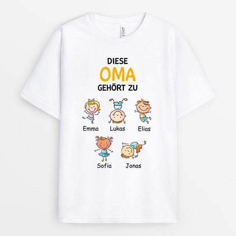 Personalisiertes Diese Oma Gehört Zu T-Shirt abschiedsgeschenke ruhestand geschenk selber basteln