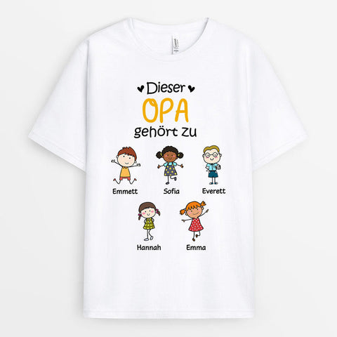 Personalisiertes Dieser Opa Gehört Zu T-Shirt Lustige T-shirts Sprüche[product]
