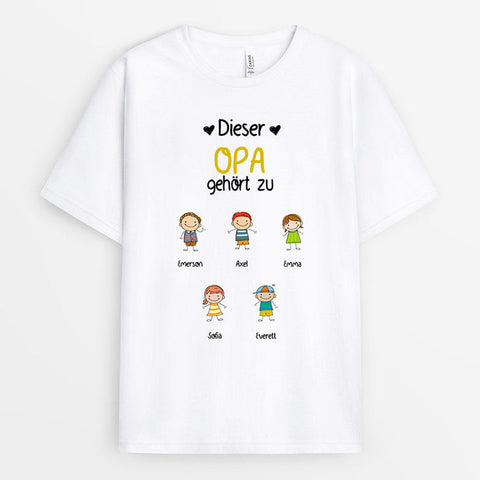 Personalisiertes Dieser Opa T-Shirt t shirt 50 geburtstag mann