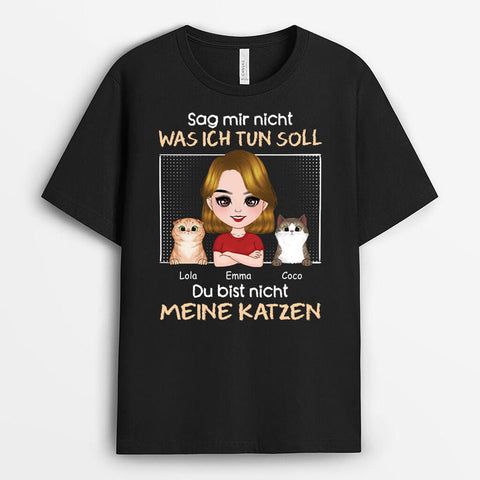 Personalisiertes Du Bist Nicht Meine Katzen T-shirt T shirts Lustige Sprüche[product]