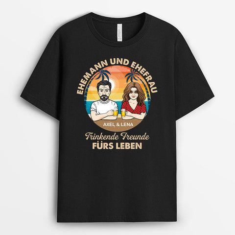 Personalisiertes Ehemann und Ehefrau T-Shirt geschenk für ehemann der alles hat[product]