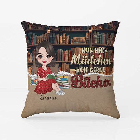 Personalisiertes Einfach Eine Frau Das Bücher Liebt Kissen spontanes geschenk für beste freundin[product]