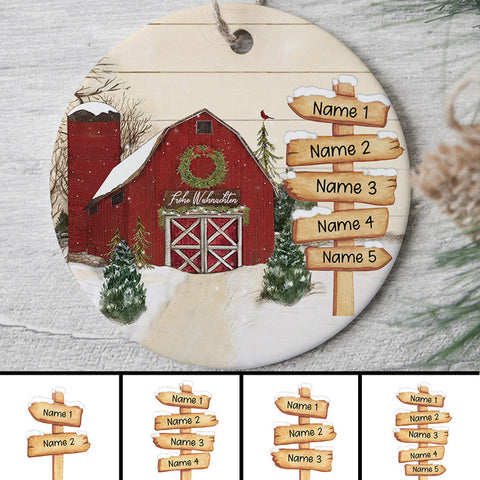 Personalisiertes Familie Weihnachten Ornament kleine geschenke[product]